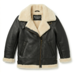 Premium Kids’ Shearling Fashion Leather Jacket | MAS Leather Garments