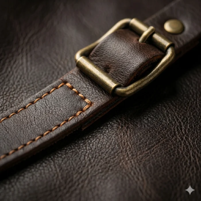 Handmade Genuine Leather BBQ & Grill Apron Men's Workwear | MAS Leather Garments - Image 4