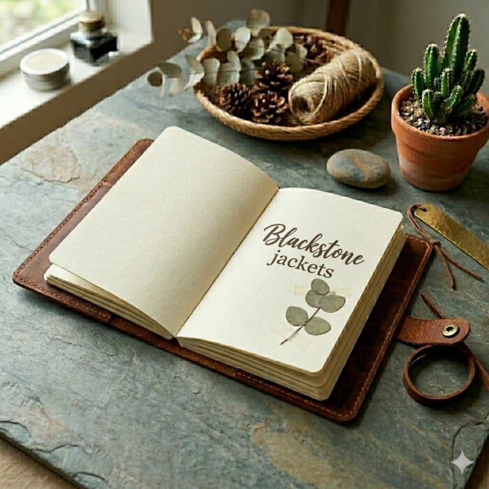 Premium Brown Genuine Leather Journal Cover | MAS Leather Garments - Image 3