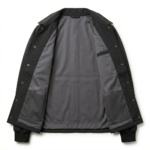 Crafted Men's Black Synthetic Coach Jacket MAS Leather Garments Inner View