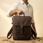 Premium Dark Brown Genuine Leather Backpack | MAS Leather Garments - Image 6