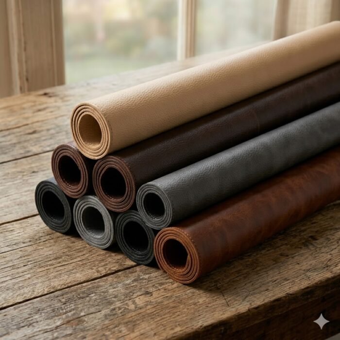 Handmade Brown Genuine Leather Desk Pad | MAS Leather Garments - Image 3