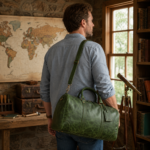 Premium Genuine Leather Duffle Bag | MAS Leather Garments - Image 4
