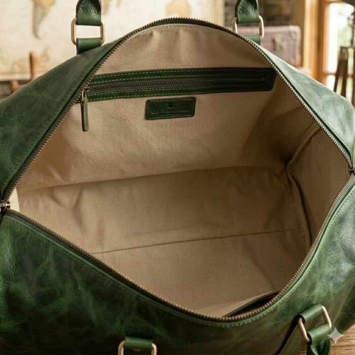 Premium Genuine Leather Duffle Bag | MAS Leather Garments - Image 3