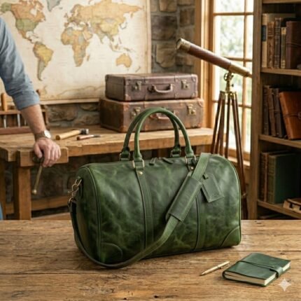 Premium Genuine Leather Duffle Bag | MAS Leather Garments