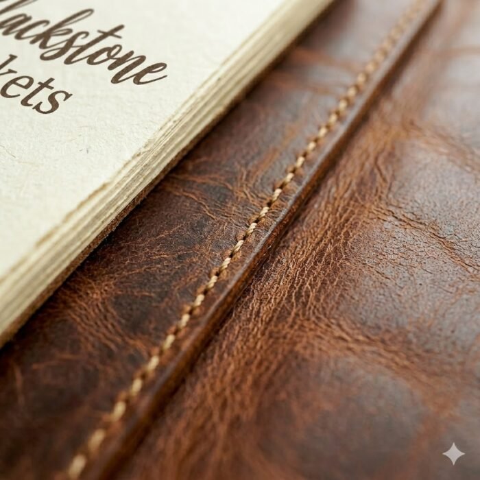Premium Brown Genuine Leather Journal Cover | MAS Leather Garments - Image 4