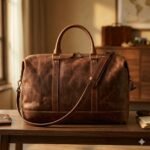 Premium Brown Distressed Genuine Leather Travel Bag | MAS Leather Garments - Image 2