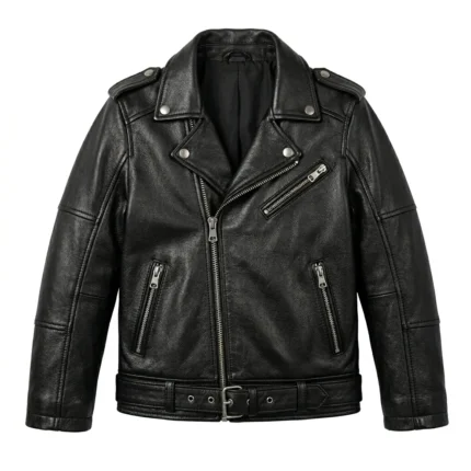 Luxury Boys Kids Black Leather Jacket MAS Leather Garments