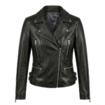 Luxury Women's Black Leather Jacket MAS Leather Garments
