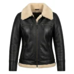 Performance Wear Women's Brown Aviator Leather Jacket MAS Leather Garments