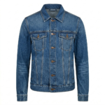 Premium Men's Blue Cotton Denim Jacket MAS Leather Garments