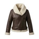 Unique Handmade Winter Outerwear Sherpa Jacket for Women | MAS Leather Garments
