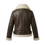 Unique Handmade Winter Outerwear Sherpa Jacket for Women | MAS Leather Garments - Image 3