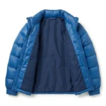 Superior Boys Kids Blue Synthetic Puffer Jacket MAS Leather Garments Inner View