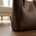 Premium Brown Genuine Leather Tote Bag Women's Everyday Carry | MAS Leather Garments - Image 2
