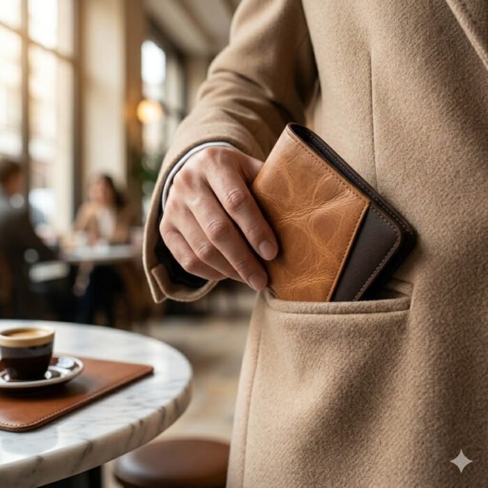 Luxury Handmade Leather Bifold Wallet | MAS Leather Garments - Image 3