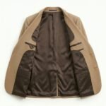 Sophisticated Camel Beige Double Breasted Blazer Jacket for Women | MAS Leather Garments - Image 2