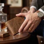 Premium Tan Distressed Genuine Leather Card Holder | MAS Leather Garments - Image 2
