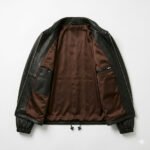 Streetwear Smooth Black Genuine Leather Coach Jacket for Women | MAS Leather Garments - Image 3
