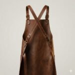 Handcrafted Brown Genuine Leather Craftsman Apron for work | MAS Leather Garments - Image 2