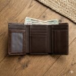 Luxury Brown Crocodile Embossed Wallet | MAS Leather Garments - Image 2