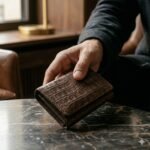 Luxury Brown Crocodile Embossed Wallet | MAS Leather Garments - Image 5