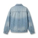 Handcrafted Light Blue Denim Jacket Women's Casual Jean | MAS Leather Garments - Image 2