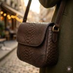 Handcrafted Genuine Leather Exotic Embossed Bag Women's Accessory | MAS Leather Garments - Image 5