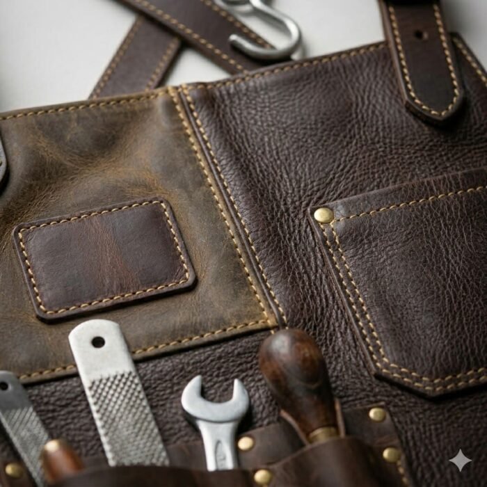 Luxury Handcrafted Genuine Leather Farrier Apron | MAS Leather Garments - Image 4