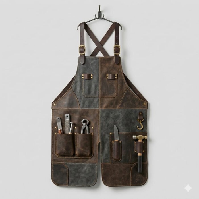 Luxury Handcrafted Genuine Leather Farrier Apron | MAS Leather Garments - Image 1