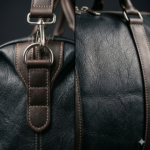 Premium Black Textured Leather Gym Bag | MAS Leather Garments - Image 2