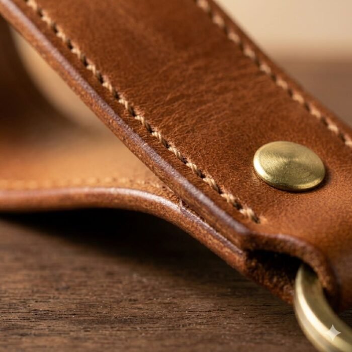 Premium Handmade Genuine Leather Key Fob | MAS Leather Garments - Image 3