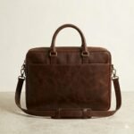 Premium Brown Genuine Leather Laptop Bag | MAS Leather Garments - Image 2