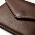 Handmade Genuine Leather Laptop Sleeves Men's Business Portfolio | MAS Leather Garments - Image 3