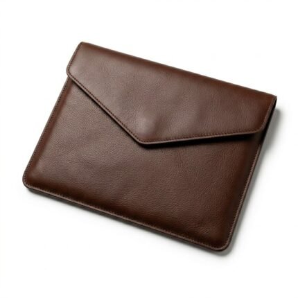 Handmade Genuine Leather Laptop Sleeves Men's Business Portfolio | MAS Leather Garments