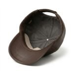 Luxury Handmade Genuine Leather Cap Fashion Accessory | MAS Leather Garments - Image 3