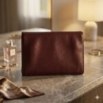 Luxury Burgundy Genuine Leather Clutch Bag Women's Evening Accessory | MAS Leather Garments - Image 4