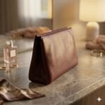 Luxury Burgundy Genuine Leather Clutch Bag Women's Evening Accessory | MAS Leather Garments - Image 3