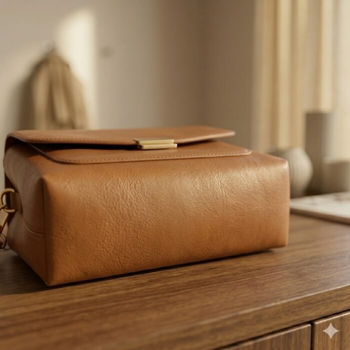 Handmade Genuine Leather Cross Body Bag Women's Accessory | MAS Leather Garments - Image 5