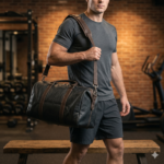 Premium Black Textured Leather Gym Bag | MAS Leather Garments - Image 6