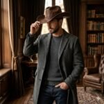 Handmade Refined Leather Hat Men's Fashion Accessory | MAS Leather Garments - Image 3