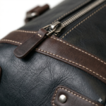 Premium Black Textured Leather Gym Bag | MAS Leather Garments - Image 4
