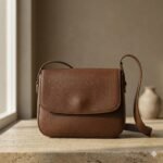 Handcrafted Brown Genuine Leather Shoulder Bag | MAS Leather Garments - Image 7