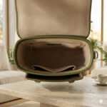 Handcrafted Olive Green Genuine Leather Satchel | MAS Leather Garments - Image 4
