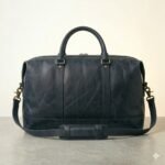 Premium Blue Genuine Leather Weekender Bag | MAS Leather Garments - Image 4