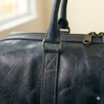 Premium Blue Genuine Leather Weekender Bag | MAS Leather Garments - Image 3