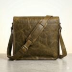 Premium Brown Genuine Leather Messenger Bag | MAS Leather Garments - Image 3