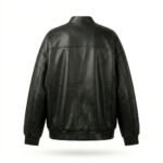 Ultimate Streetwear Relaxed Fit Black Leather Oversized Jacket for Women | MAS Leather Garments - Image 3
