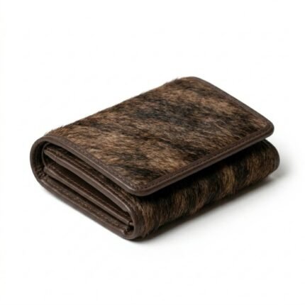 Luxury Brown Pony Hair Leather Wallet | MAS Leather Garments