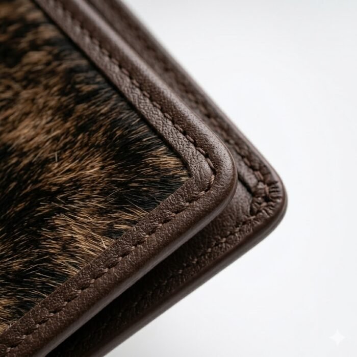 Luxury Brown Pony Hair Leather Wallet | MAS Leather Garments - Image 4